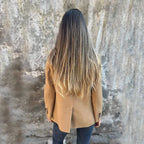 Ins Button Lapel Short Blazer Winter Fashion Commuter Jacket Outwear Women's Clothing